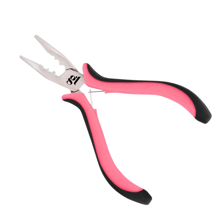 Micro and Nano ring plier with ring guides (Pink and Black)