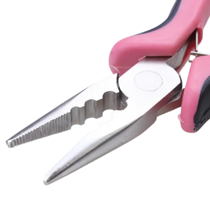 Micro and Nano ring plier with ring guides (Pink and Black)