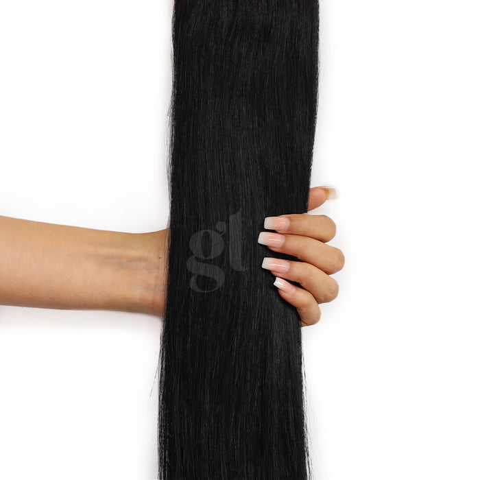 #1 Jet Black 70g 14inch Weft Training Hair