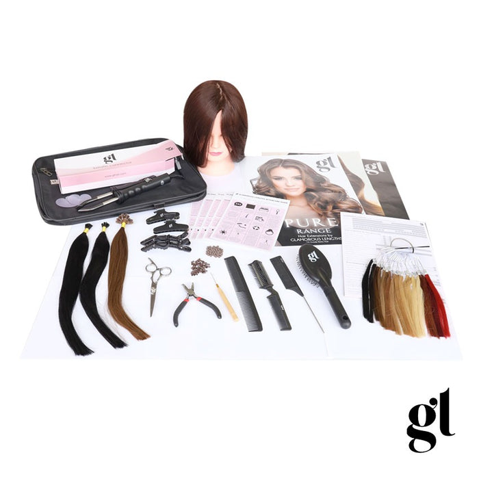 3 Method Hair Extension Course Kit – micro-ring-and-stick-tip-products, Bonds & Tubes (Right Hand)