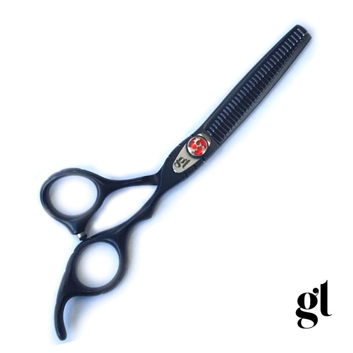GL Pro Metallic Black Thinning Scissors (Right Hand)