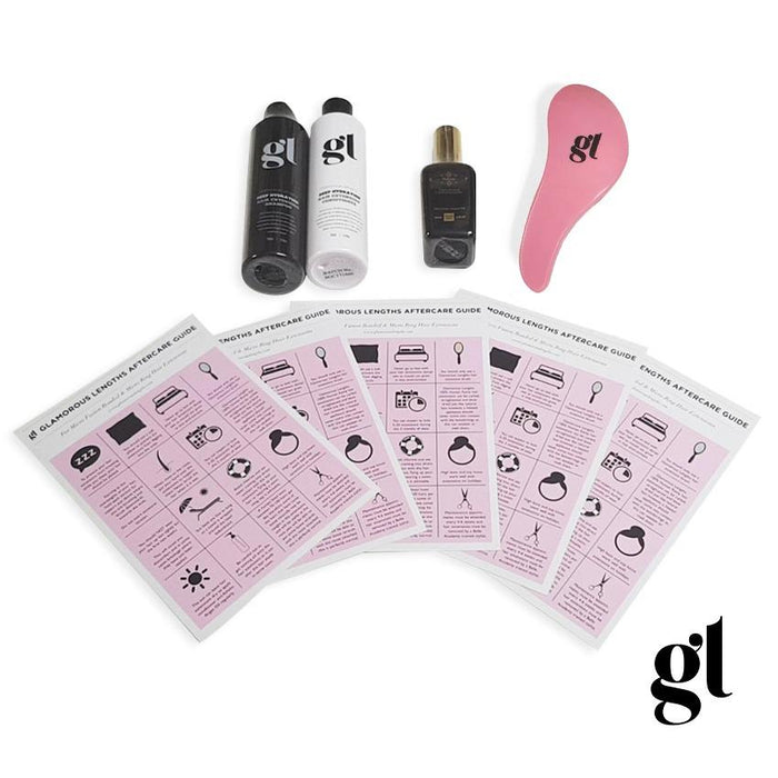 GL Aftercare Kit with Pink Handled Detangle Brush
