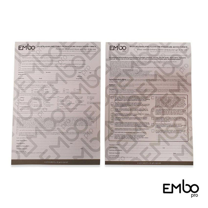 embo-pro A + B Consultation Pads