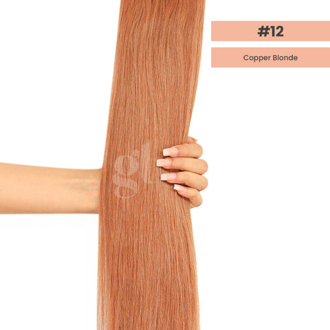 #12 / #12 Copper Blonde U Tip 0.5g 18inch Athena (50 Strands)