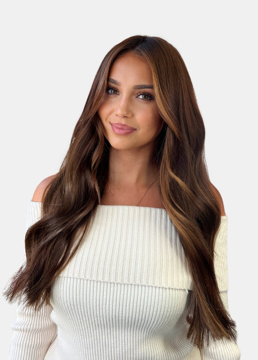 Flat Weft Double Layered 75g 18inch Pure