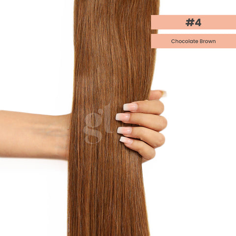 #4 Chocolate Brown Curly Ponytail 150g 26inch