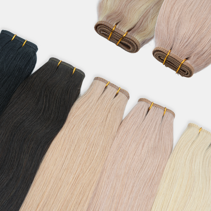 Flat Weft Double Layered 75g 18inch Pure
